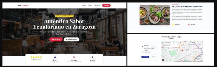 Web de restaurante